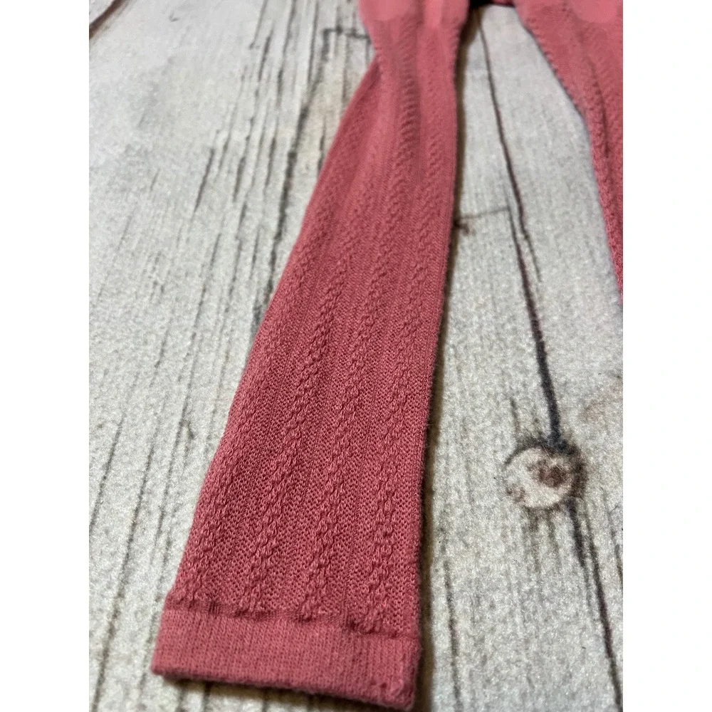 GAP Kids‎ Girls Rose Pink Textured Knit Tights Size S